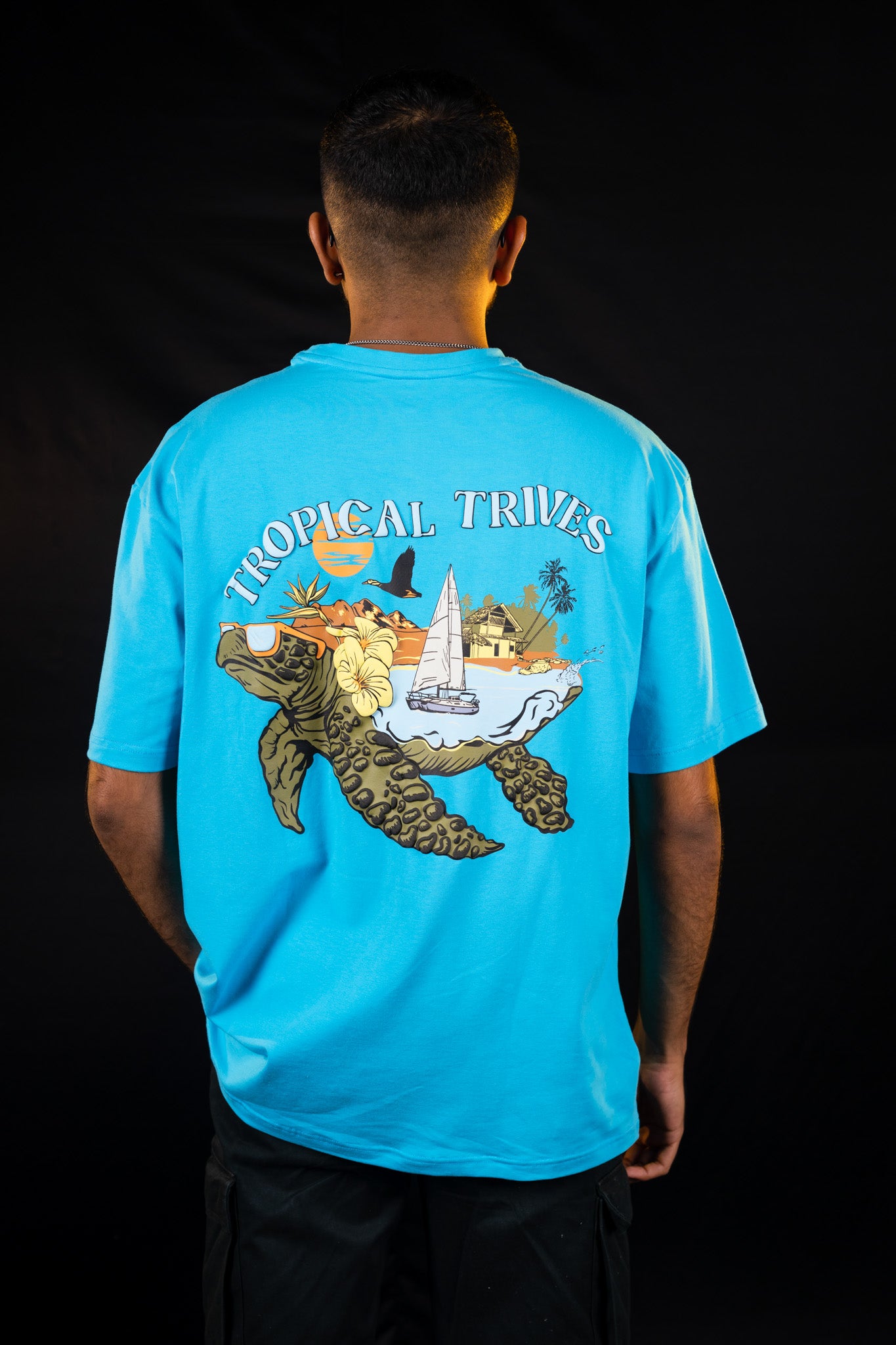 Turtle Puff Printed Trives T-shirt