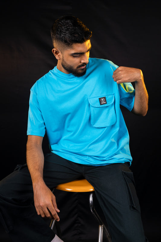 An Unique 3D pocket on front, Trives Unisex Tee.