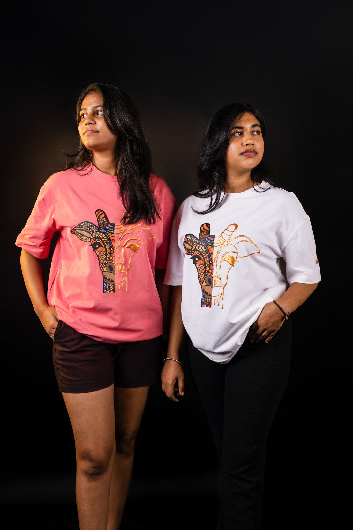 Giraffe Puff Printed T-shirt