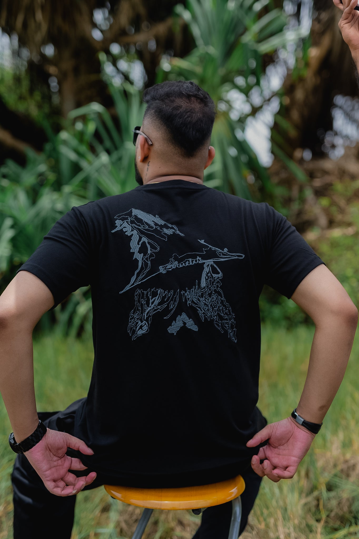 TRIVES Lord of The Ring T-shirt - Back View - Back Wearing