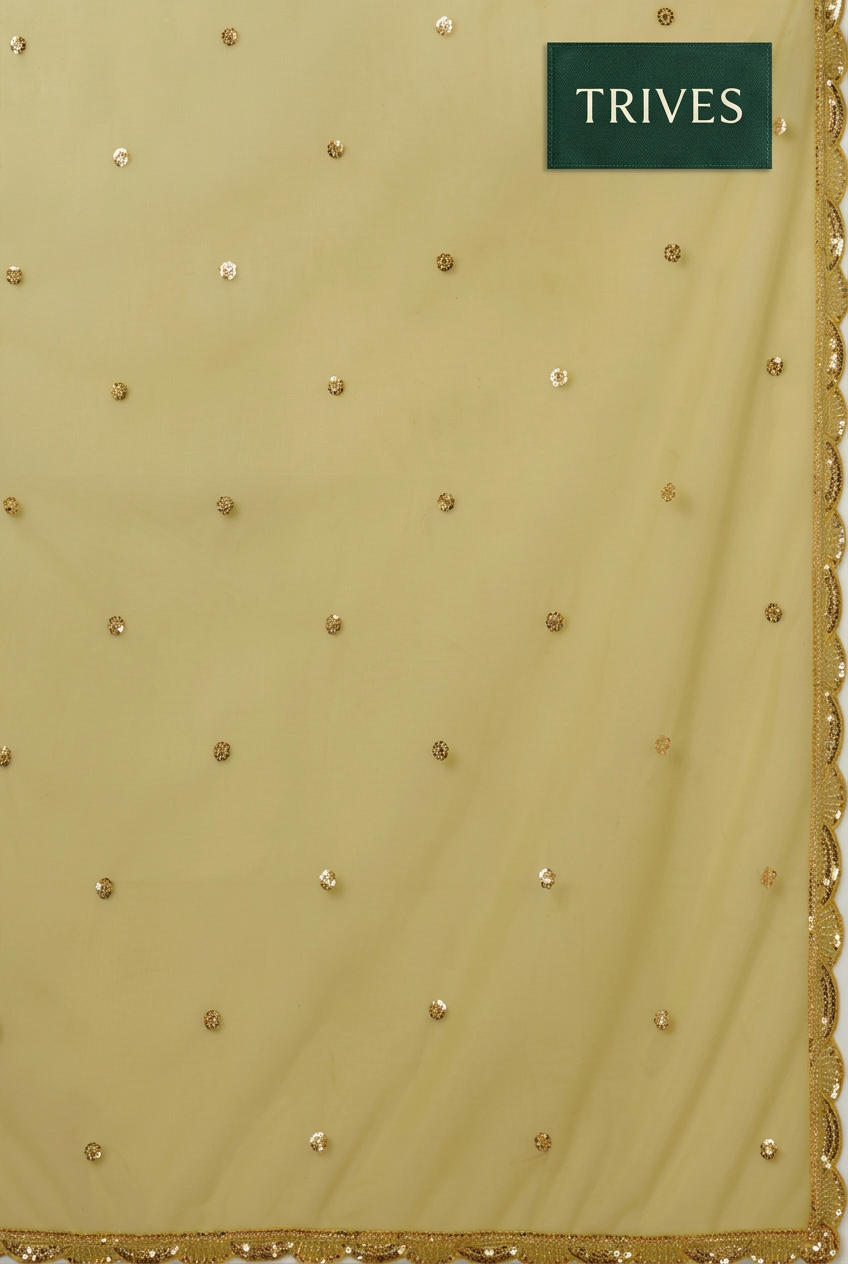 TRIVES saree fabric detail
